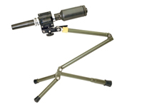 The RE50-28 Midi Disruptor is modular and recoilless. It is powered by an electrically initiated 0.5 calibre Power Cartridge and features a 28mm barrel.